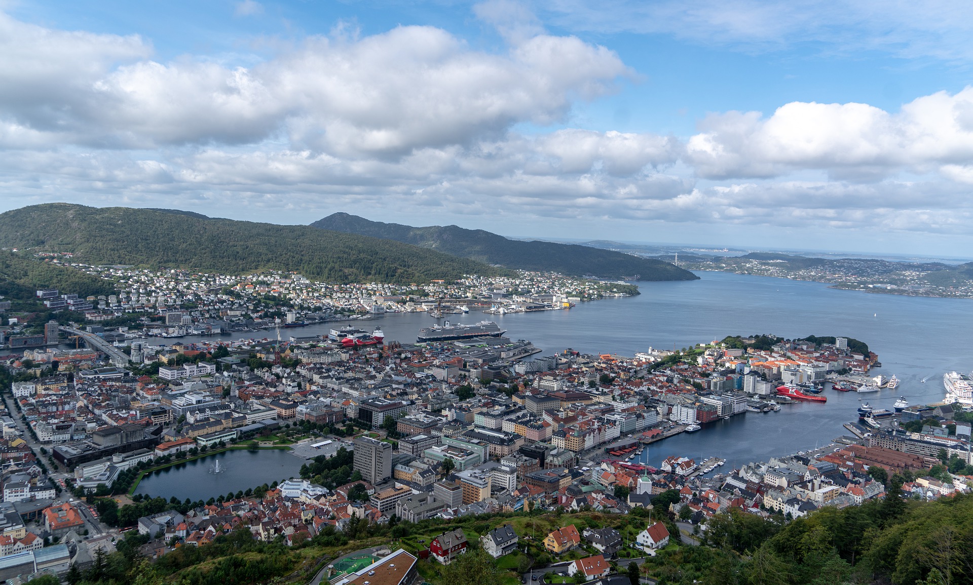 bildet viser Oversiktsbilde Bergen